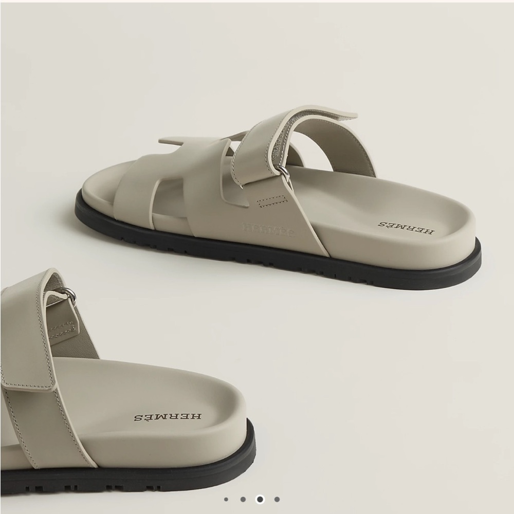 Hermes Chypre Sandals in Beige Esquisse size 38 - Picture 6 of 16